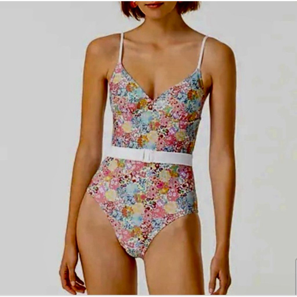 J. Crew Other - J.Crew Floral One-Piece Swimsuit Size 10 Liberty Swim Bra Shelf So Soft Lucious